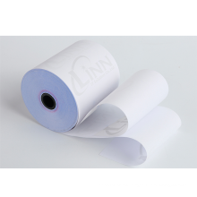 2 layer Carbonless  Paper Roll with white and yellow color